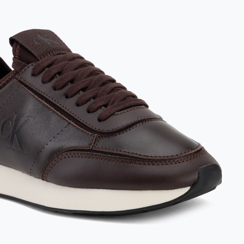 Dámske topánky Calvin Klein HW0HW03118 Retro Runner Sock PANL Leather Neo bordeaux 7