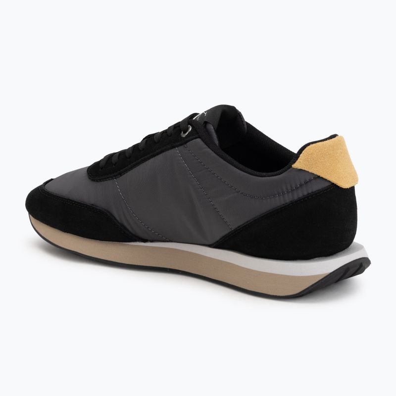 Pánske topánky Calvin Klein HM0HM02212 Retro Runner Bans Leather Suede black/iron gate/amber gold 3