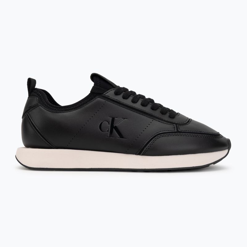 Dámske topánky Calvin Klein HW0HW03118 Retro Runner Sock PANL Leather Neo black/crystal grey 2