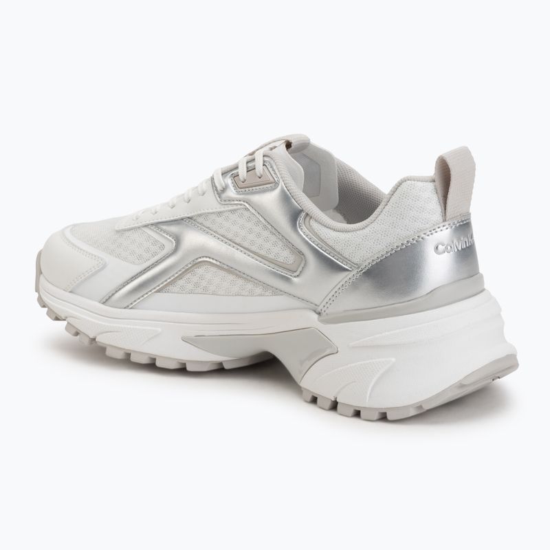Pánske topánky Calvin Klein HM0HM02341 Hike Runner Stripe Met Mix bright white/silver/light grey 3