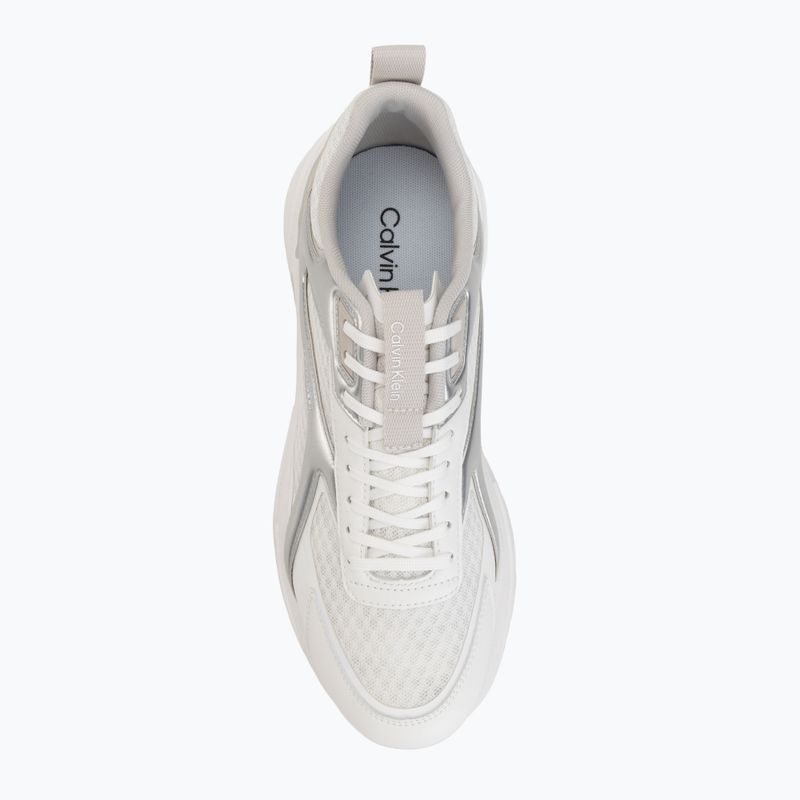 Pánske topánky Calvin Klein HM0HM02341 Hike Runner Stripe Met Mix bright white/silver/light grey 5