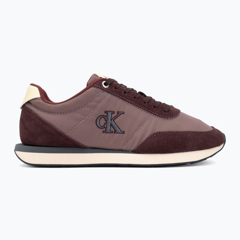 Pánske topánky Calvin Klein YM0YM01361 Retro Runner Ess Mix Mat bordeaux/peppercorn/vanilla 2