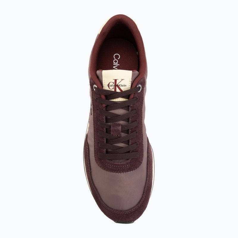 Pánske topánky Calvin Klein YM0YM01361 Retro Runner Ess Mix Mat bordeaux/peppercorn/vanilla 5