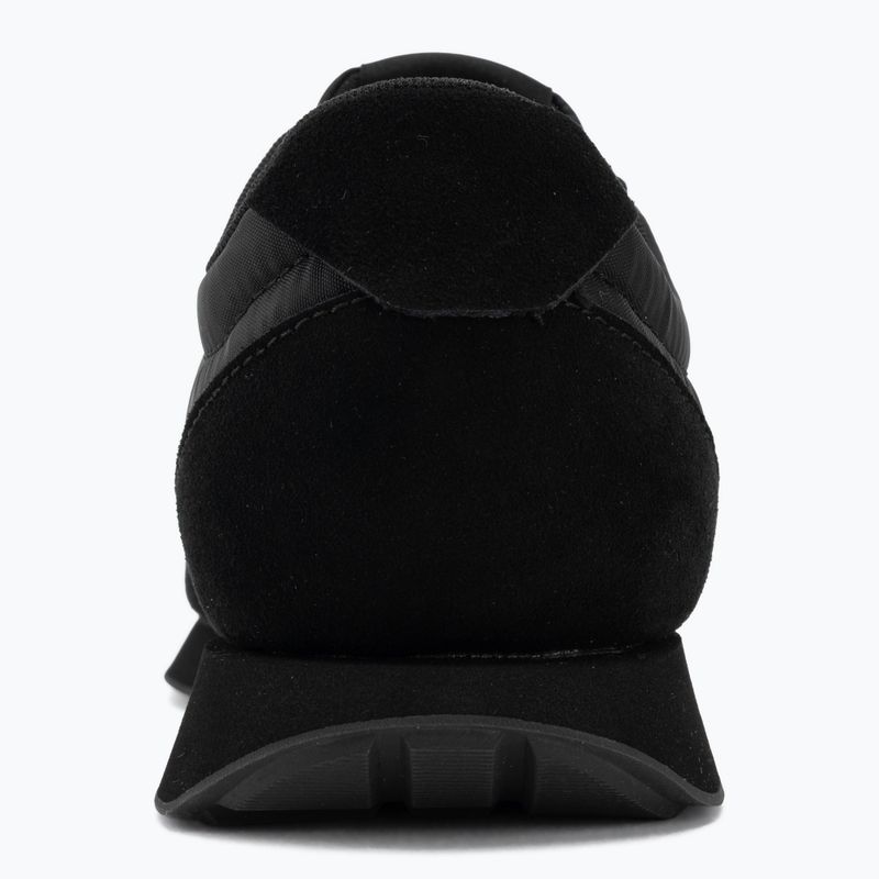 Pánske topánky Calvin Klein HM0HM02212 Retro Runner Bans Leather Suede triple black/adrenaline rush 6