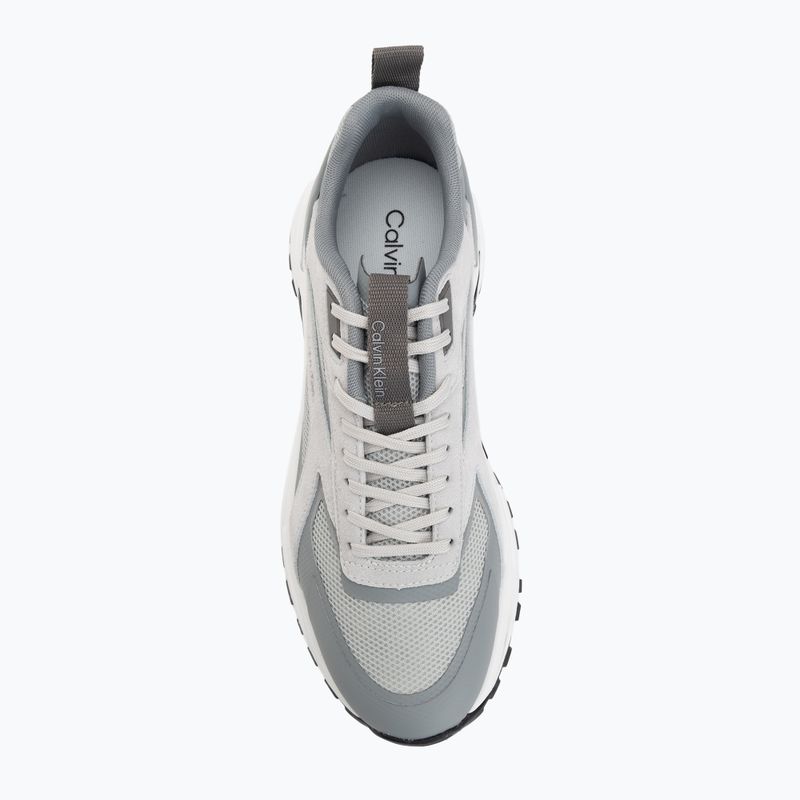 Pánske topánky Calvin Klein HM0HM02220 Hike Runner Stripe Mix Nylon Suede light grey/granite grey 5