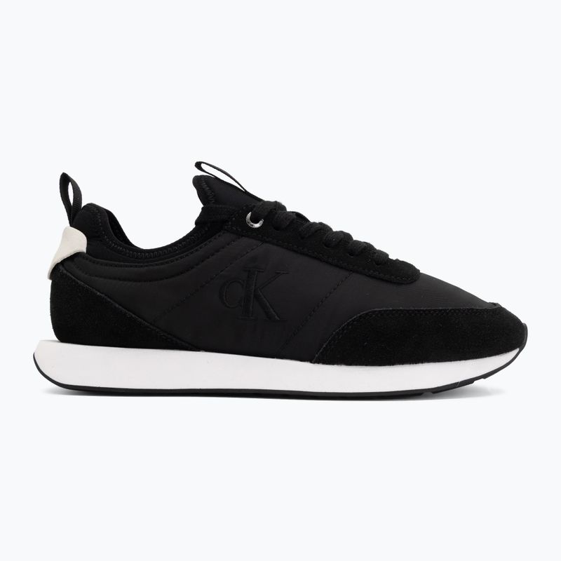 Pánske topánky Calvin Klein YM0YM01414 Retro Runner Sock Laceup Mix matte black/bright white 2