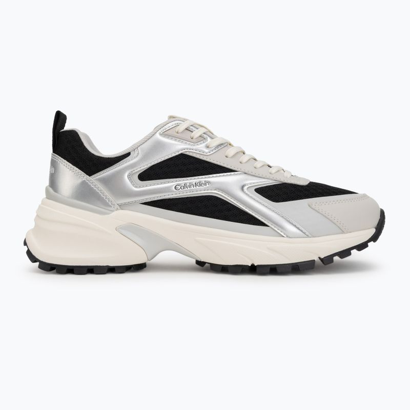 Dámske topánky Calvin Klein HW0HW03140 Hike Run Stripe Mesh Met black/silver/light grey 2