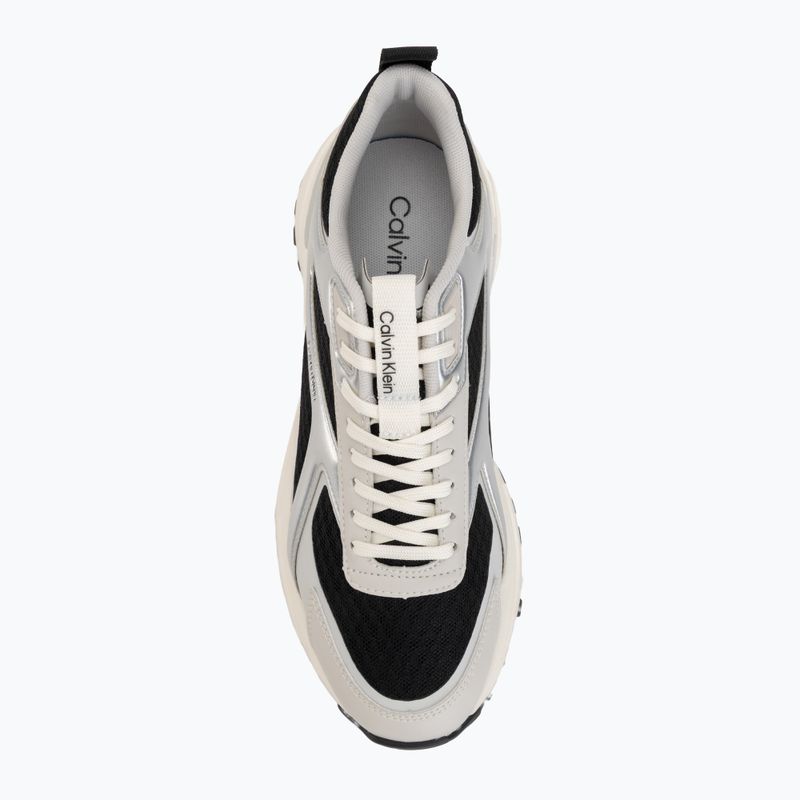 Dámske topánky Calvin Klein HW0HW03140 Hike Run Stripe Mesh Met black/silver/light grey 5