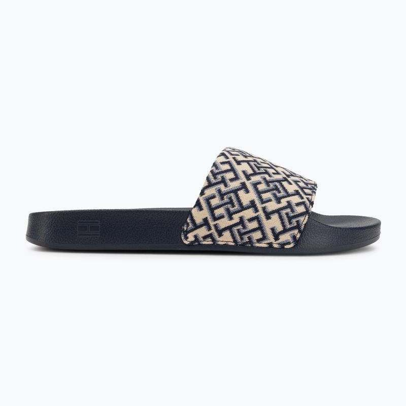 Dámske šľapky Tommy Hilfiger Monogram space blue 2