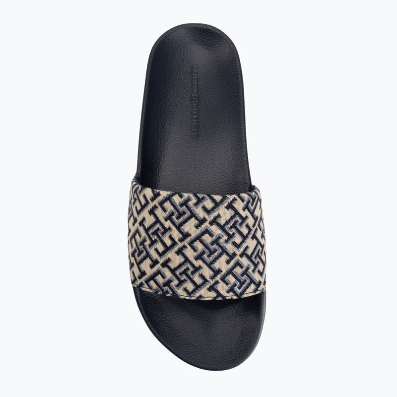 Dámske šľapky Tommy Hilfiger Monogram space blue 5