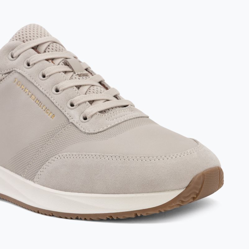 Pánske topánky Tommy Hilfiger Runner Suede Mix classic stone tracksuits 7