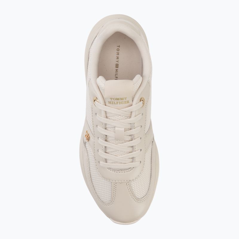 Dámske topánky Tommy Hilfiger ModernRunner Shiny Leather soft cream 5