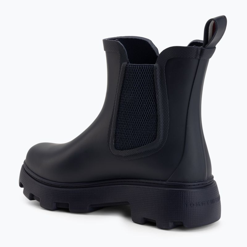 Dámske gumáky Tommy Hilfiger Rubber Flag Cleated space blue 3
