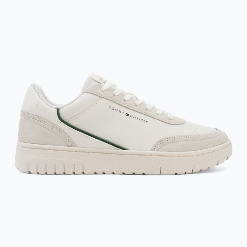 Pánske topánky Tommy Hilfiger Basket Core Leather Suede Mix ecru/street green 2