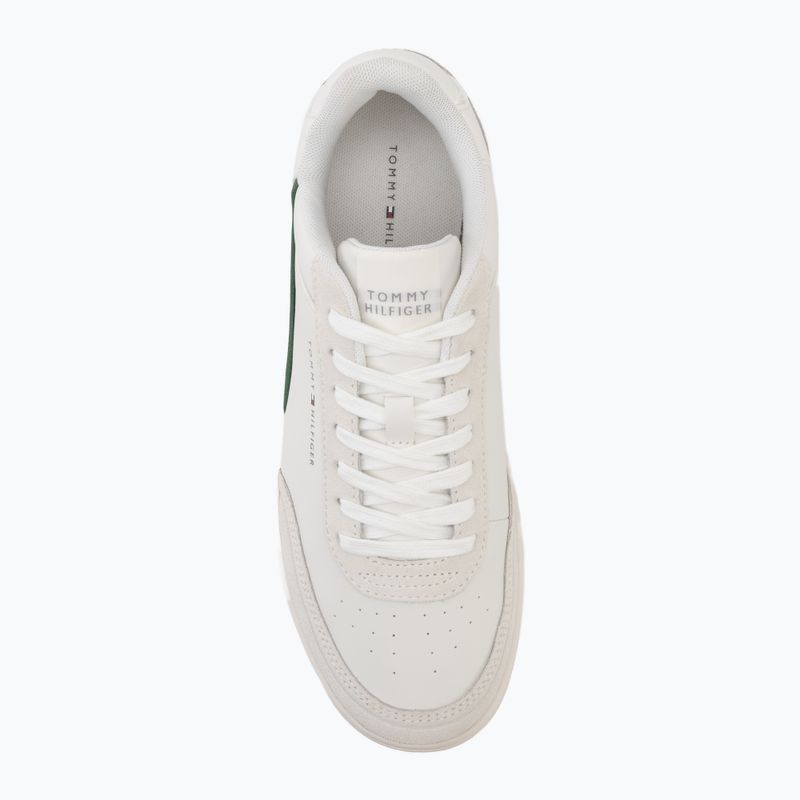 Pánske topánky Tommy Hilfiger Basket Core Leather Suede Mix ecru/street green 5