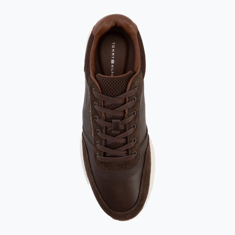 Pánske topánky Tommy Hilfiger Runner Suede Mix cocoa tracksuits 5