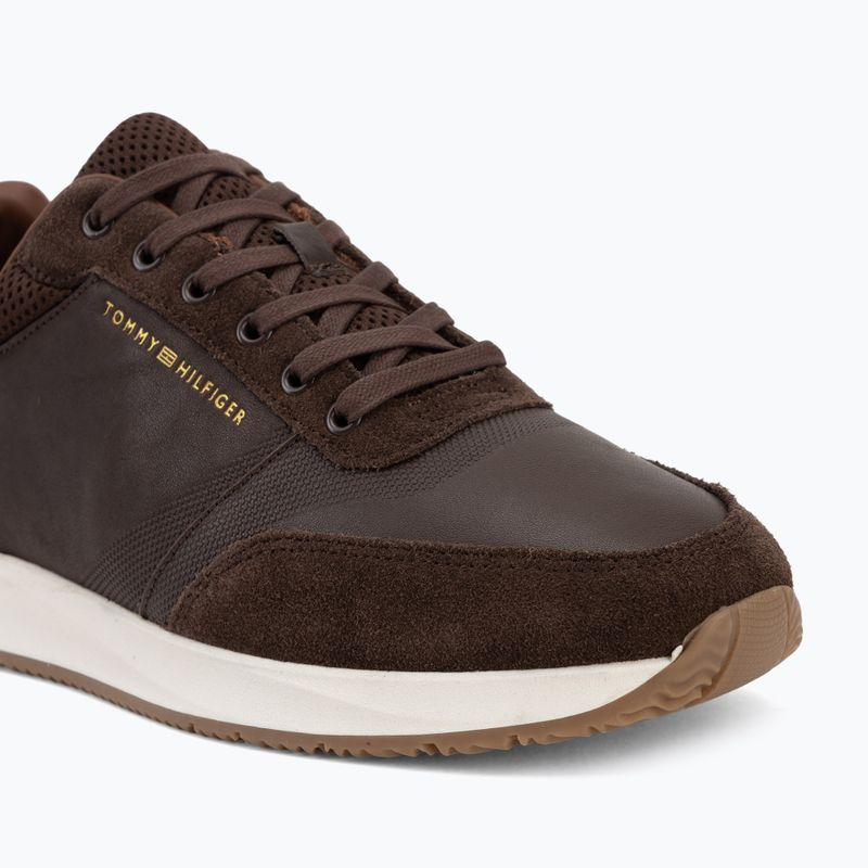 Pánske topánky Tommy Hilfiger Runner Suede Mix cocoa tracksuits 7