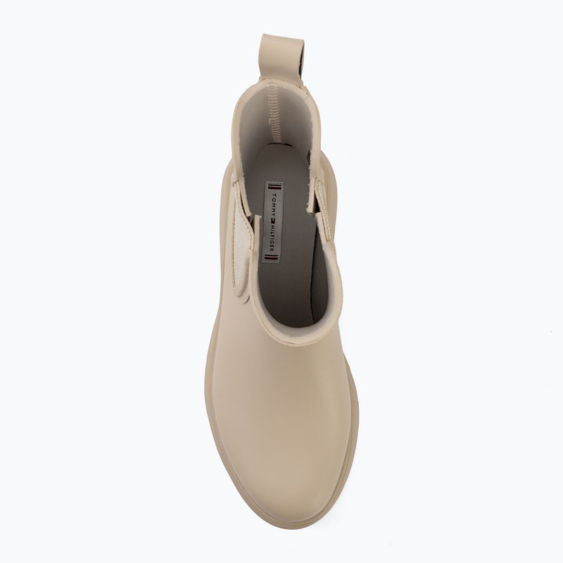 Dámske gumáky Tommy Hilfiger Rubber Flag Cleated classic beige 5