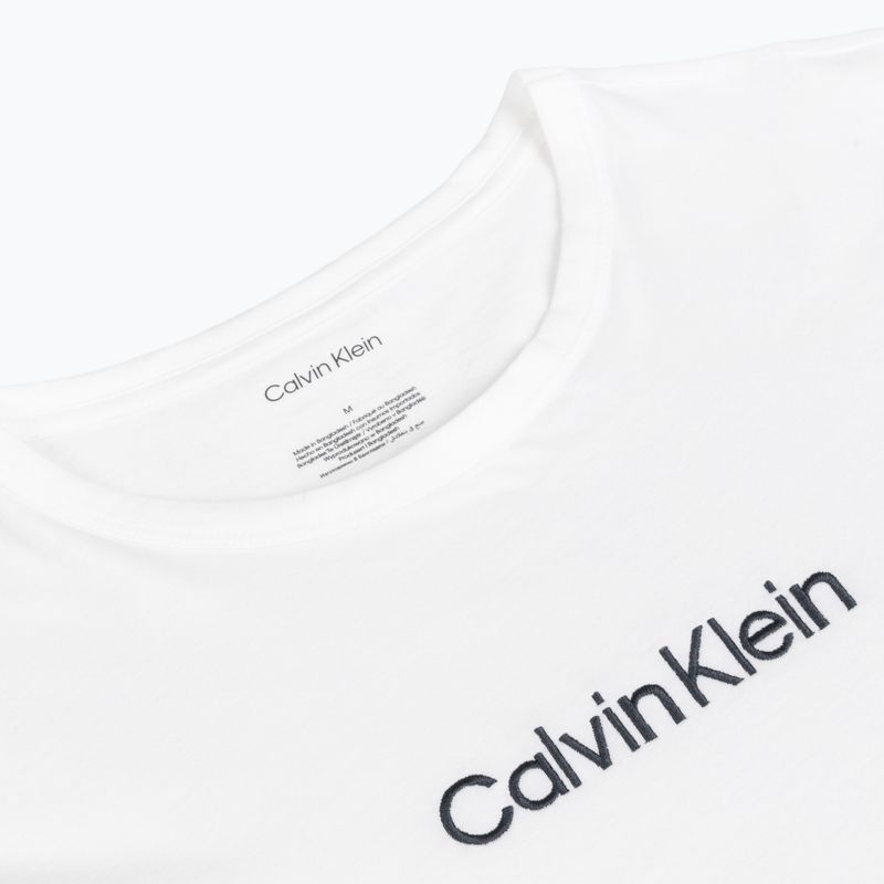 Pánske tričko Calvin Klein 000NM2748E Crew Neck classic white w/ blue nights 3