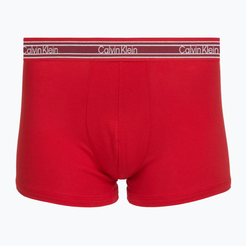 Pánske boxerky Calvin Klein LV00NB4615 Trunk black/established red/goji berry 2
