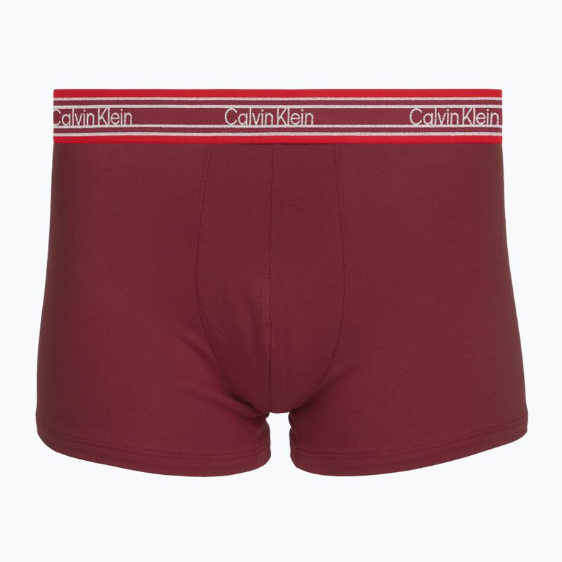 Pánske boxerky Calvin Klein LV00NB4615 Trunk black/established red/goji berry 3