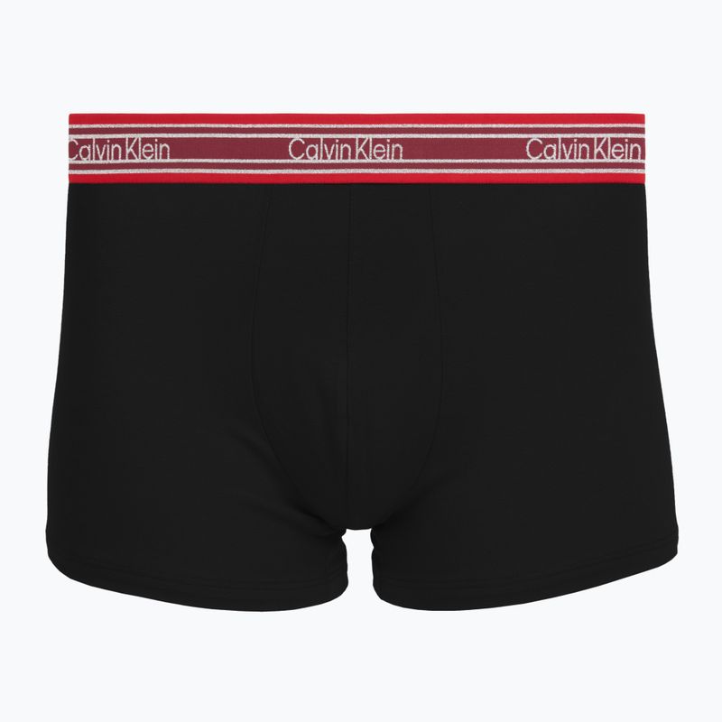 Pánske boxerky Calvin Klein LV00NB4615 Trunk black/established red/goji berry 4