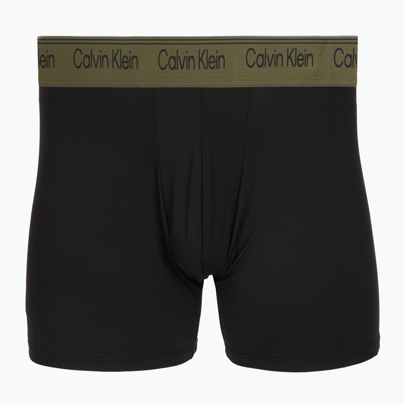 Pánske boxerky Calvin Klein LV00NB4410 Brief black w/bronze flash wb/black/oliv 3