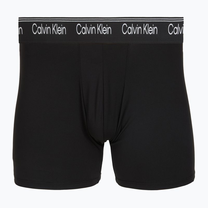 Pánske boxerky Calvin Klein LV00NB4410 Brief black w/bronze flash wb/black/oliv 4