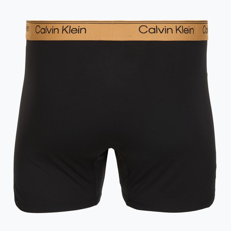 Pánske boxerky Calvin Klein LV00NB4410 Brief black w/bronze flash wb/black/oliv 5