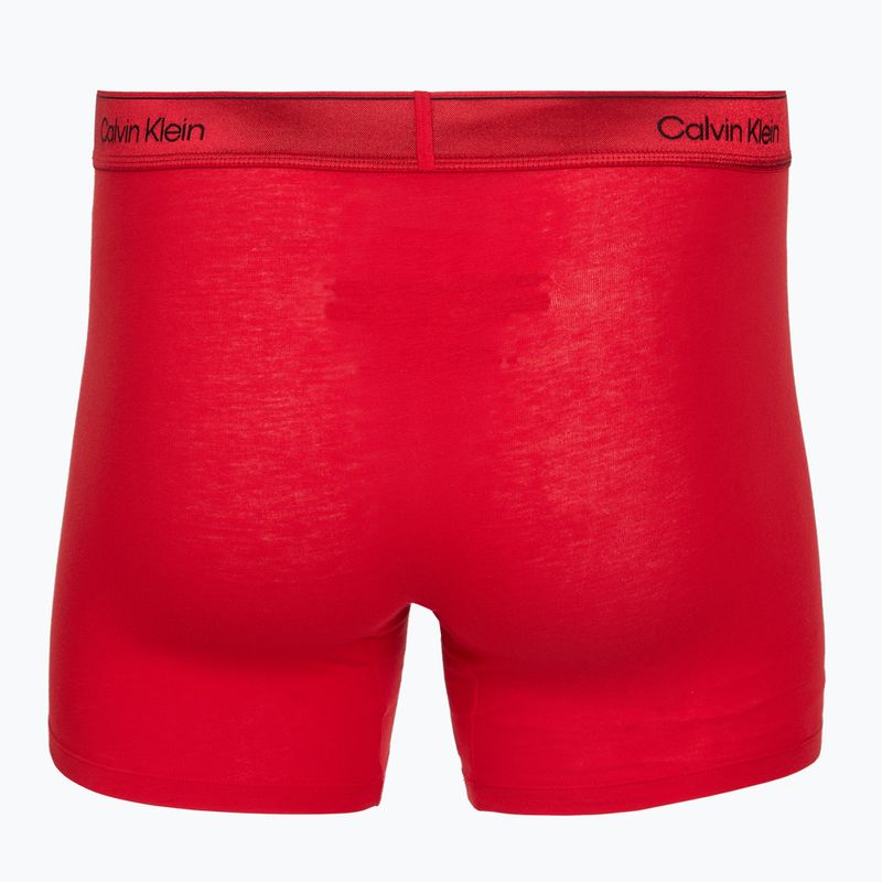 Pánske boxerky Calvin Klein LV00NB4576 Boxer Brief black/goji berry/black 4