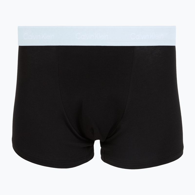 Pánske boxerky Calvin Klein LV00NB4286 Relaxed Fit Trunk black bodies w/ poseidon blue/plein 2