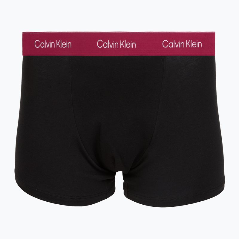 Pánske boxerky Calvin Klein LV00NB4286 Relaxed Fit Trunk black bodies w/ poseidon blue/plein 4