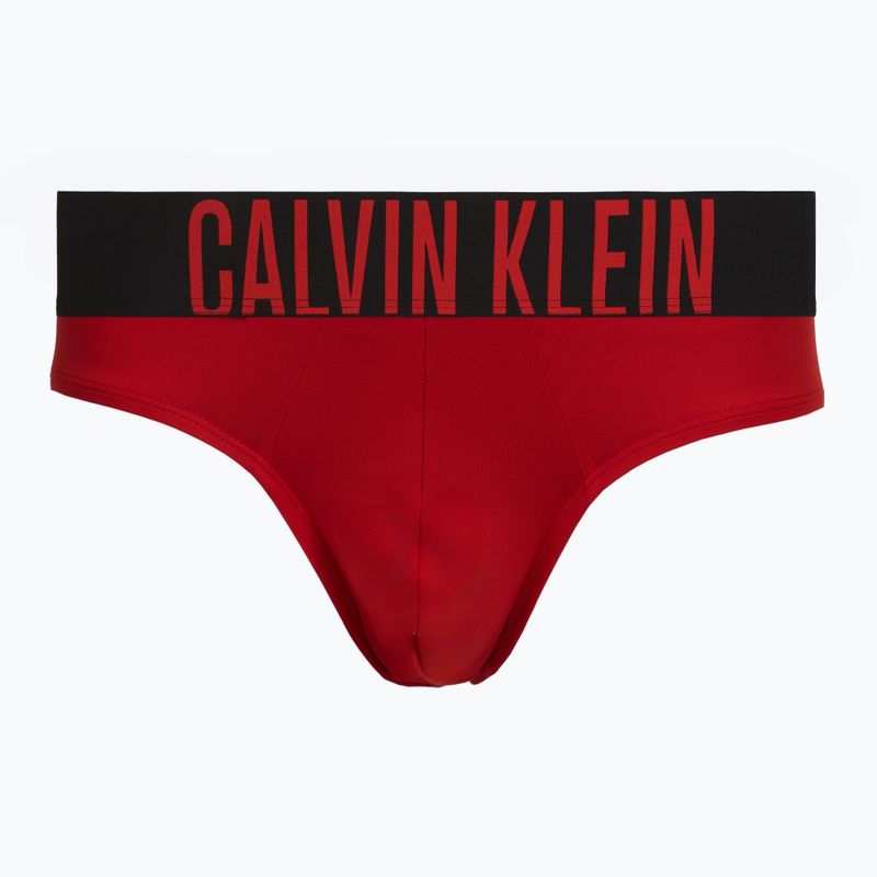 Pánske slipy Calvin Klein 000NB3610A Hip Brief black/goji berry/aqua blue 3