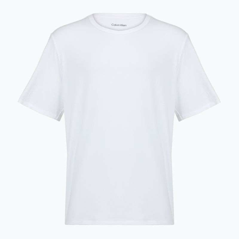 Pánske tričko Calvin Klein LV00NB4185 Crew Neck black w/ white emb/white w/ black e 2