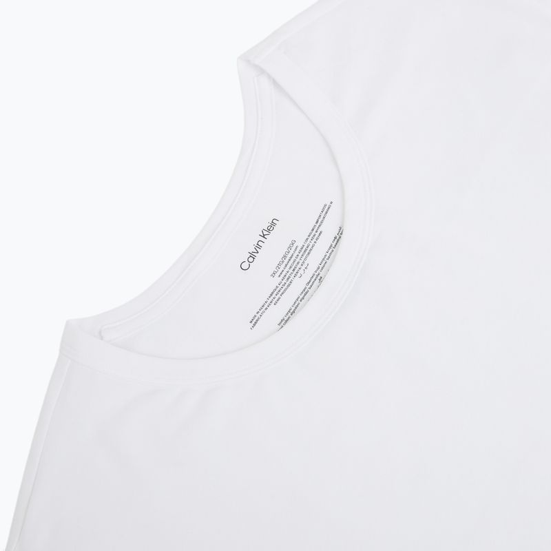 Pánske tričko Calvin Klein LV00NB4185 Crew Neck black w/ white emb/white w/ black e 6