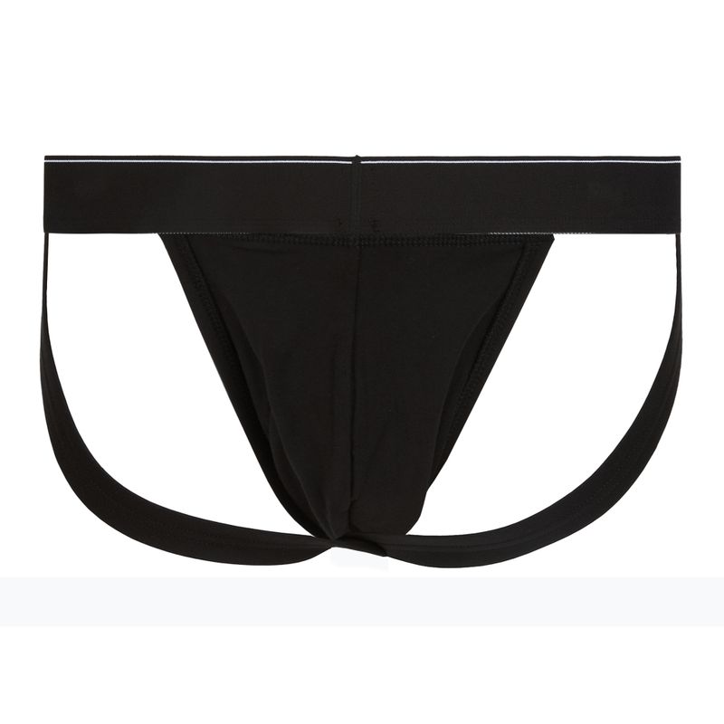 Pánske slipy Calvin Klein LV00NB4644 Jock Strap black bodies w/ granite gray/poseid 5