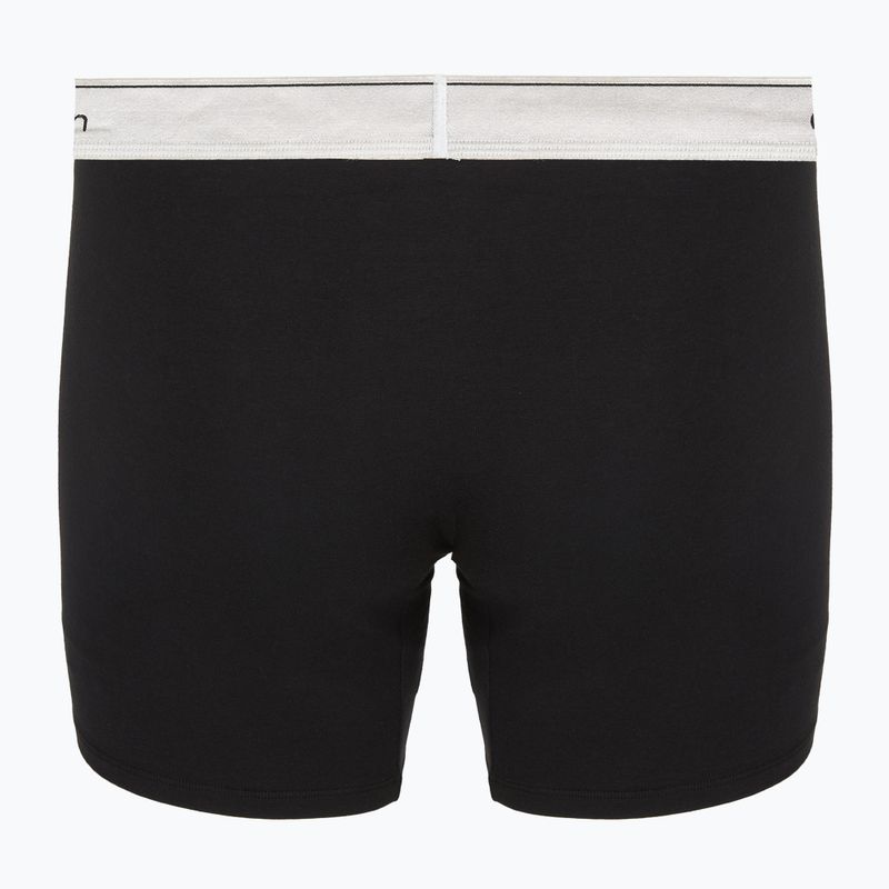 Pánske boxerky Calvin Klein LV00NB4731 Boxer Brief black w/ silver haze wbs 3