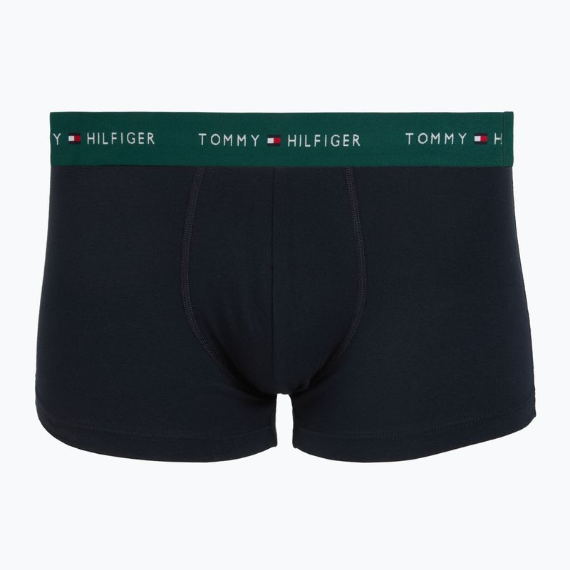 Pánske boxerky Tommy Hilfiger Trunk WB 3 pack nb//white/orna green/utility olive 3