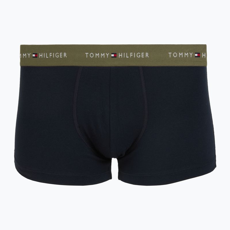 Pánske boxerky Tommy Hilfiger Trunk WB 3 pack nb//white/orna green/utility olive 4