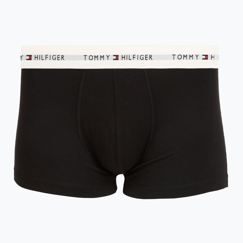 Pánske boxerky Tommy Hilfiger Trunk WB 3 pack nb//opu blu/orna green/ivory silk 2