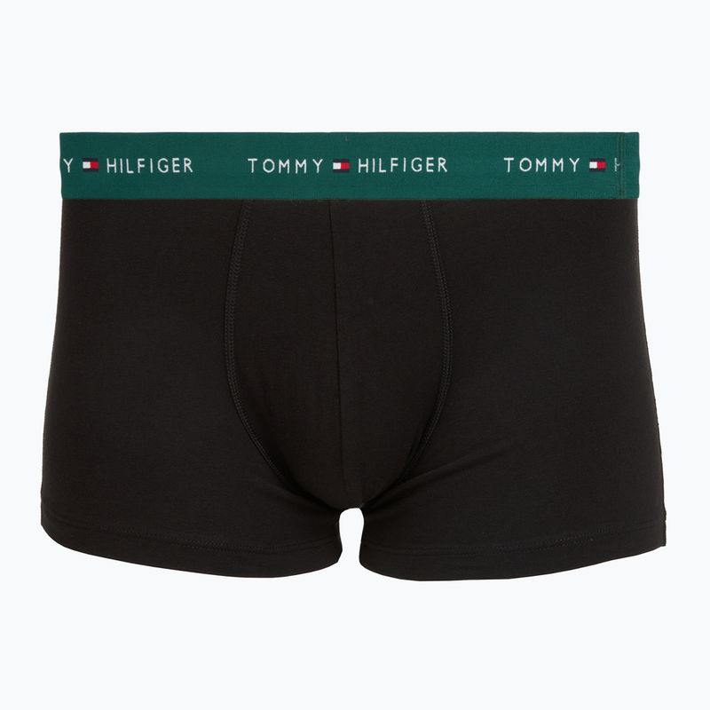 Pánske boxerky Tommy Hilfiger Trunk WB 3 pack nb//opu blu/orna green/ivory silk 4