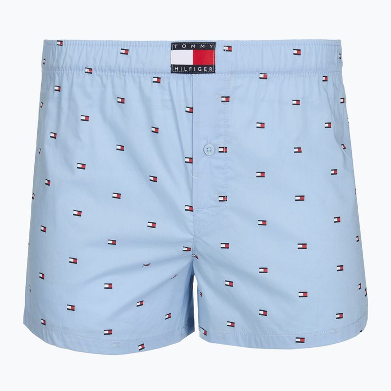 Pánske boxerky Tommy Hilfiger Woven Boxer Print 3 pack chambray flag/carb navy/c navy flag 5