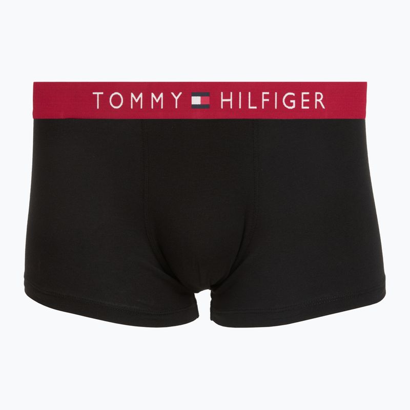 Pánske boxerky Tommy Hilfiger Trunk WB 3 pack medium red/rasp juice/burgundy 3