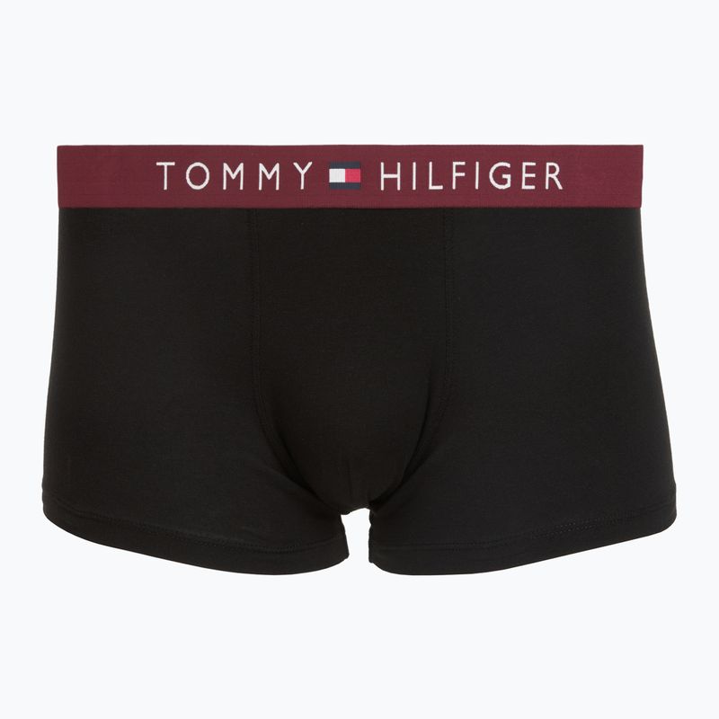 Pánske boxerky Tommy Hilfiger Trunk WB 3 pack medium red/rasp juice/burgundy 4