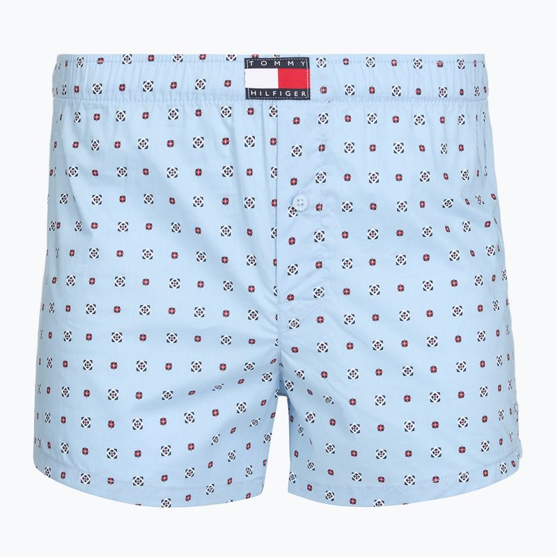 Pánske boxerky Tommy Hilfiger Woven Boxer Print 3 pack rwb foulard/med red/rwb w chck 2