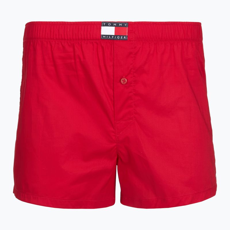 Pánske boxerky Tommy Hilfiger Woven Boxer Print 3 pack rwb foulard/med red/rwb w chck 3
