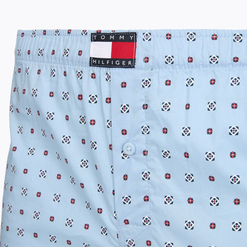 Pánske boxerky Tommy Hilfiger Woven Boxer Print 3 pack rwb foulard/med red/rwb w chck 7