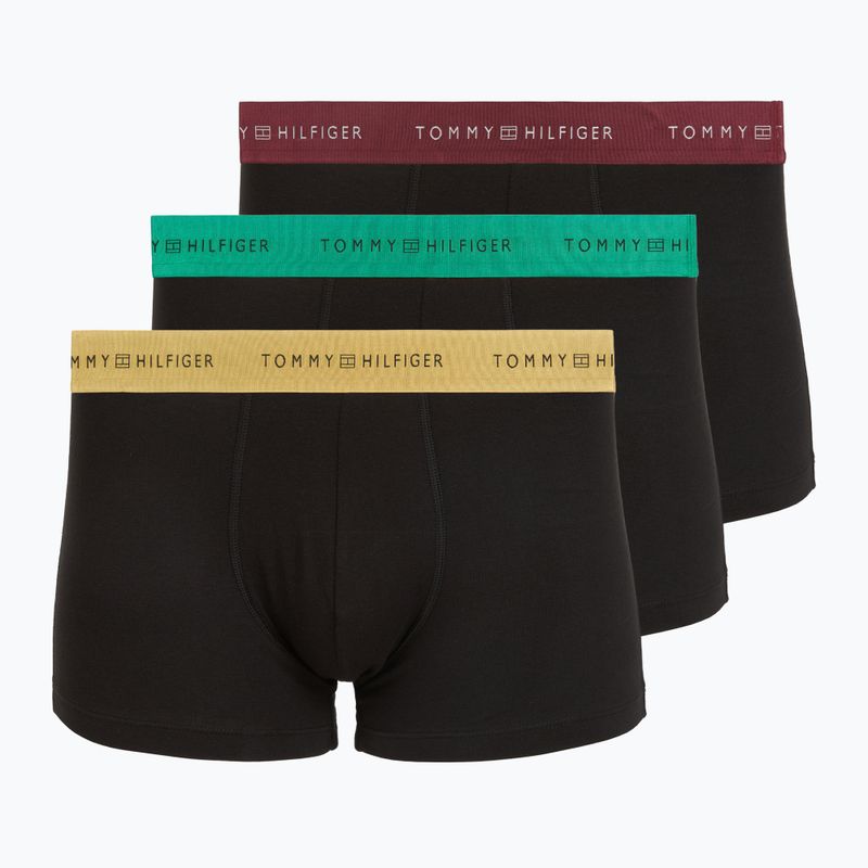 Pánske boxerky Tommy Hilfiger Trunk Metallic gold/burgundy/green