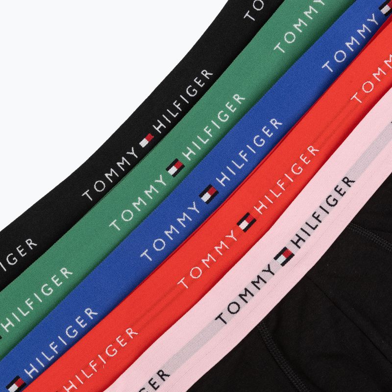 Pánske boxerky Tommy Hilfiger Trunk WB 5 pack black/fr red/bon pk/als green/no blue 8