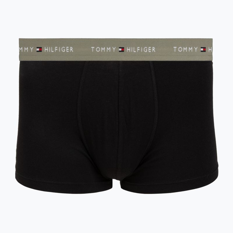 Pánske boxerky Tommy Hilfiger Trunk WB 3 pack utility sage/black/bonita pink 3